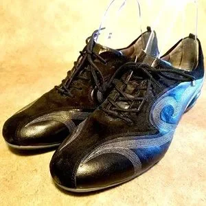Gatsby Jazzy Tango Latin Salsa Street Shoes Black 1920s Gatsby Shoes | Retro Stage main image 3